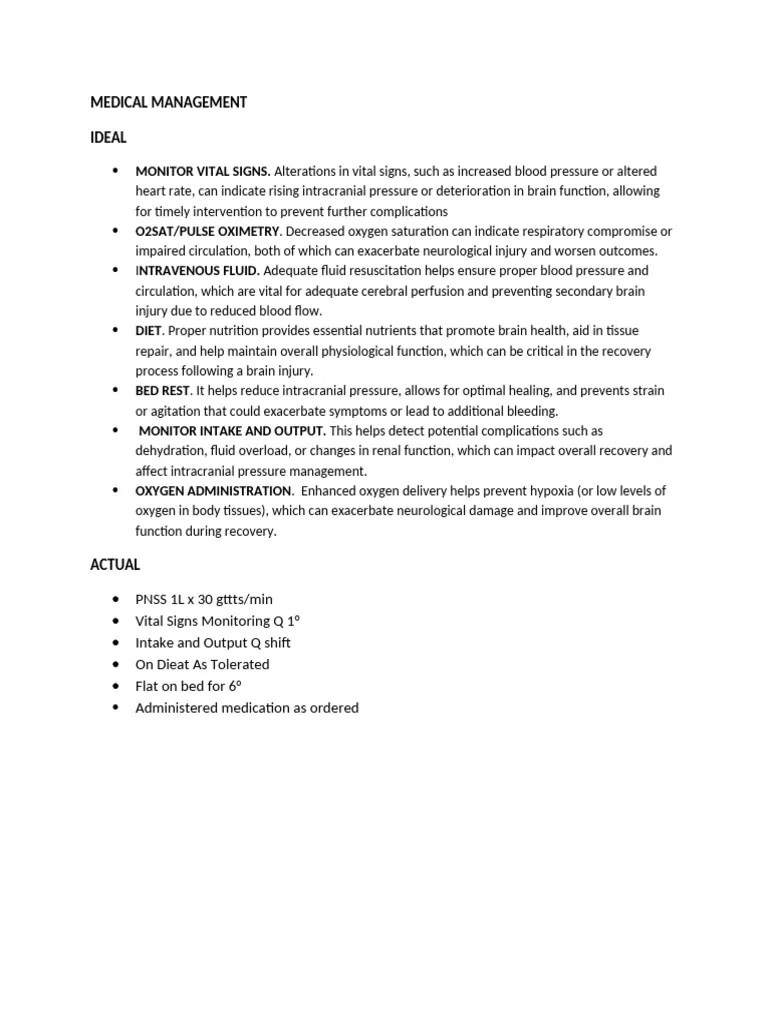 MEDICAL MANAGEMENT OF SUBDURAL HEMATOMA | PDF
