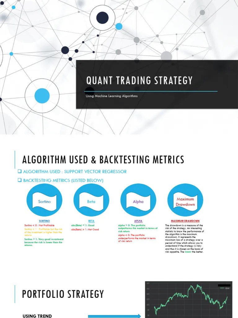 QUANT TRADING STRATEGY USING ML Algorithm - V1 | PDF