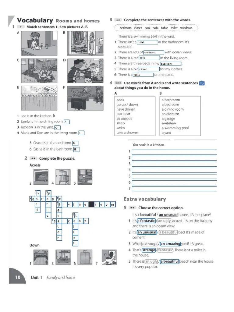 Workbook Unit 1 | PDF