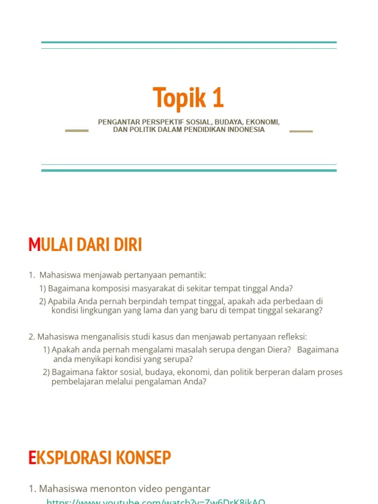 PPT Topik 1 | PDF