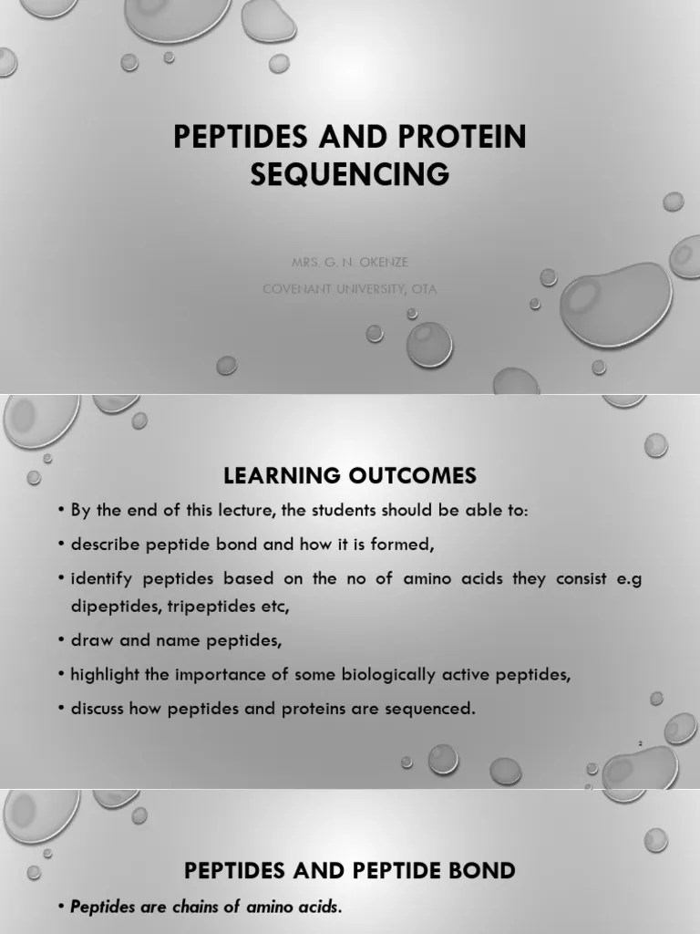 Peptides And Proteins Pdf