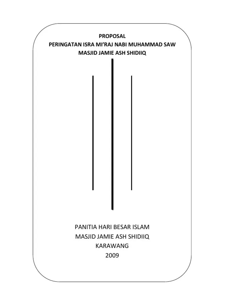 Panitia peringatan isra miraj nabi . Contoh Proposal Isra Miraj Doc Pigura