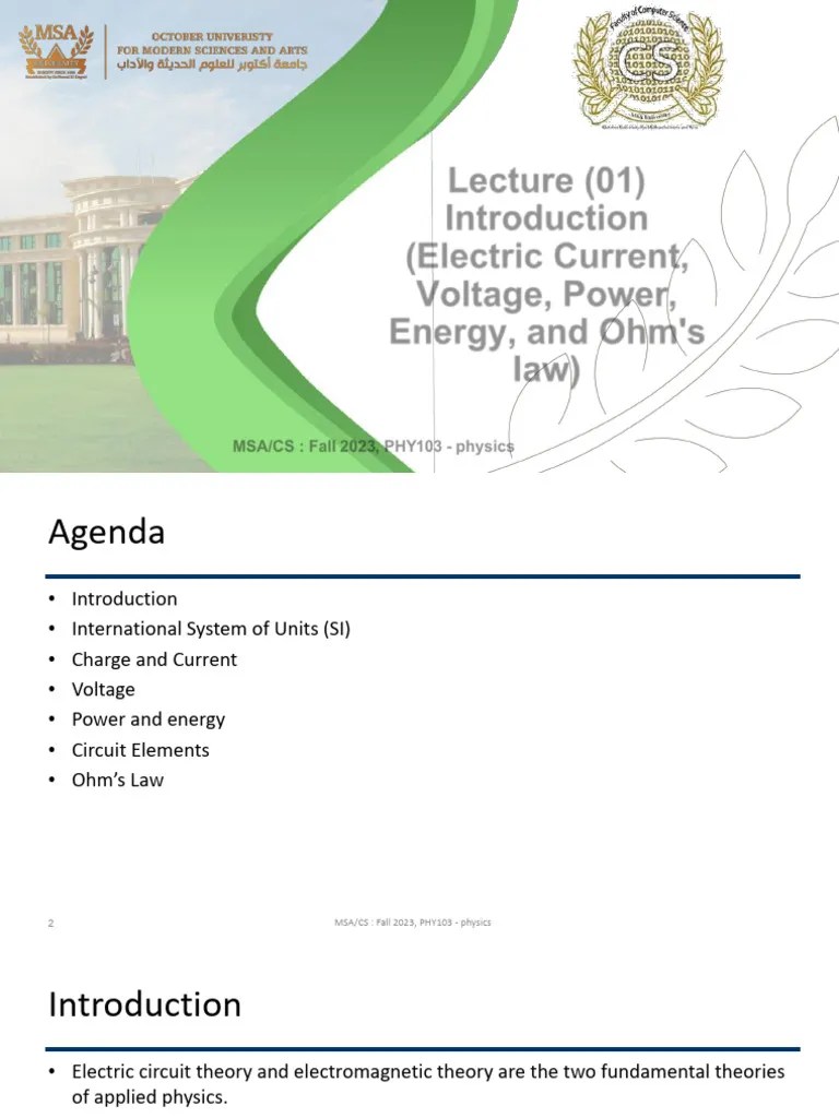 PHY103 - Physics - Lecture 01 | PDF