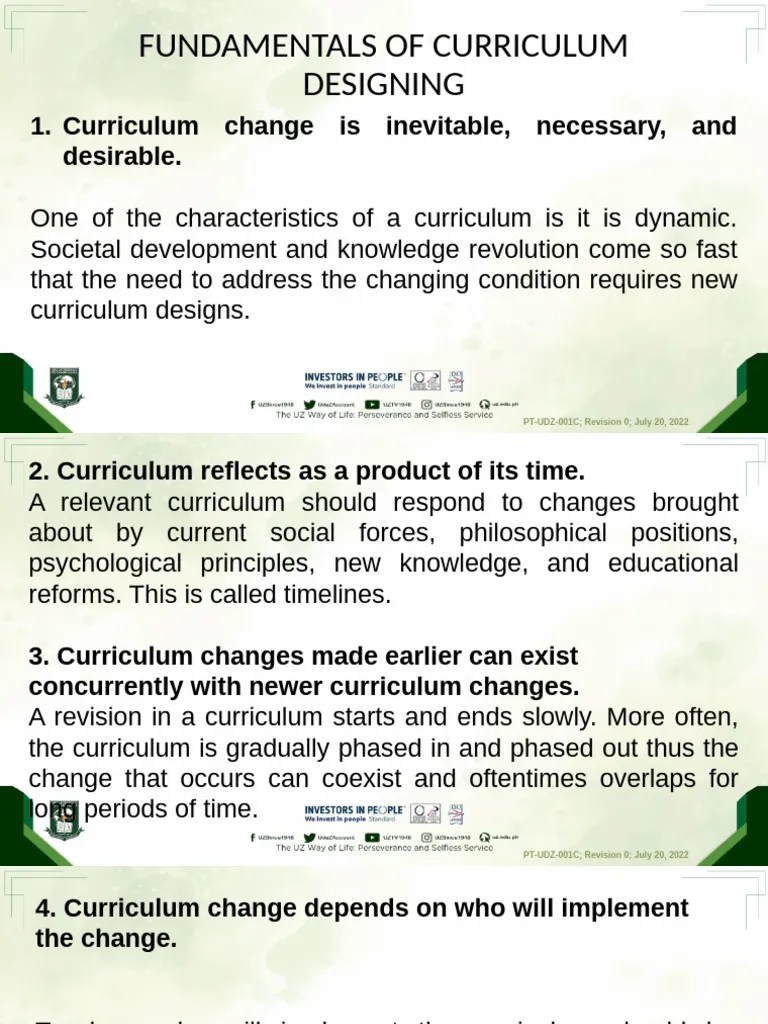 Fundamentals Of Curriculum Designing | PDF