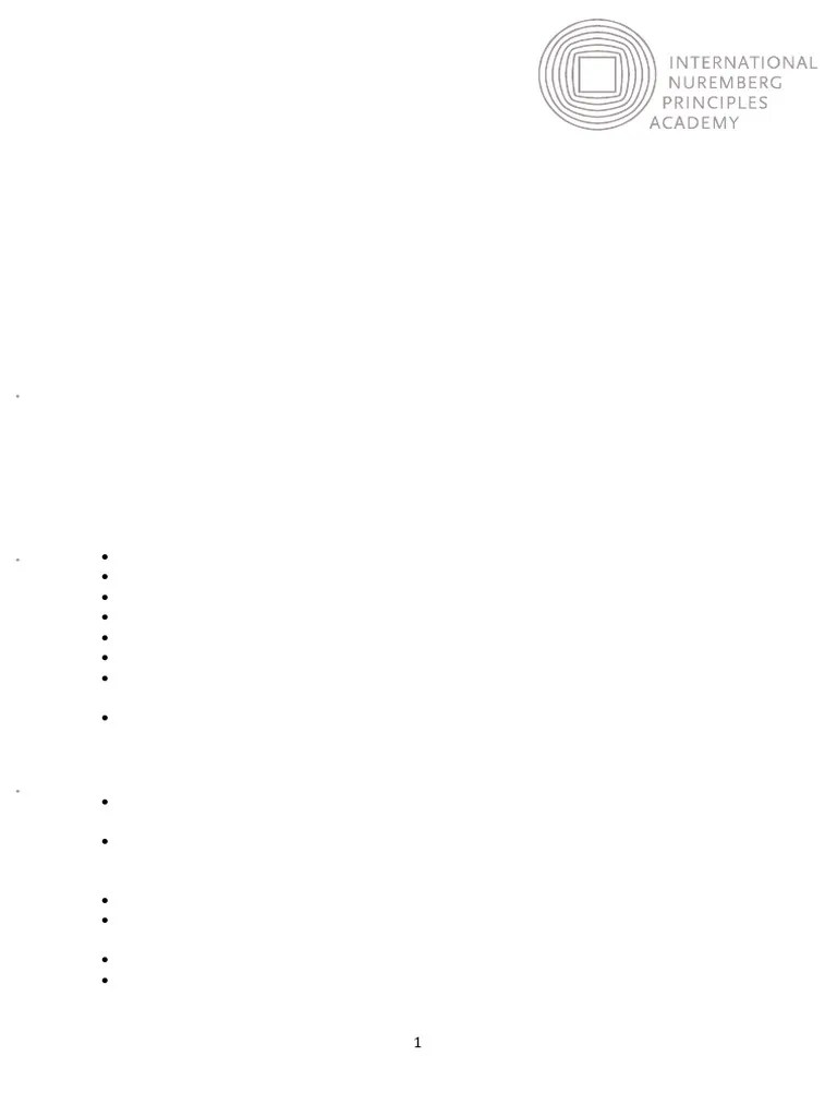 Project Officer International Nuremberg Principles Academy | PDF | International Criminal Law ...