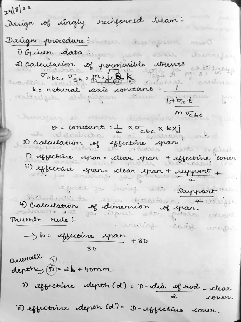 Design Procedure For Singly Reinforced Beam | PDF