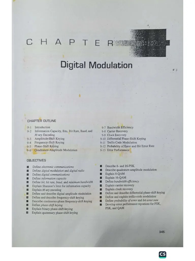 Chapter 9 Digital Modulation | PDF