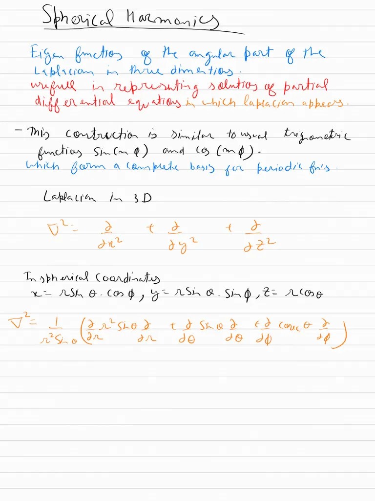 Spherical Harmonics | PDF