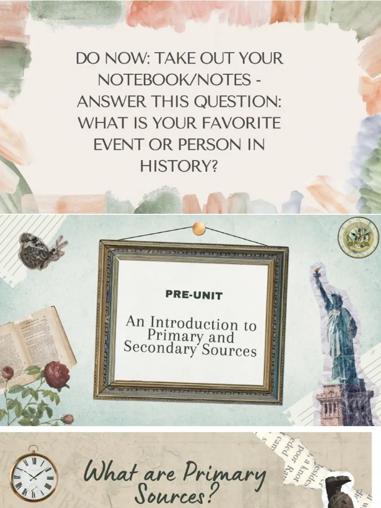 Primary And Secondary Sources | PDF | Social Science