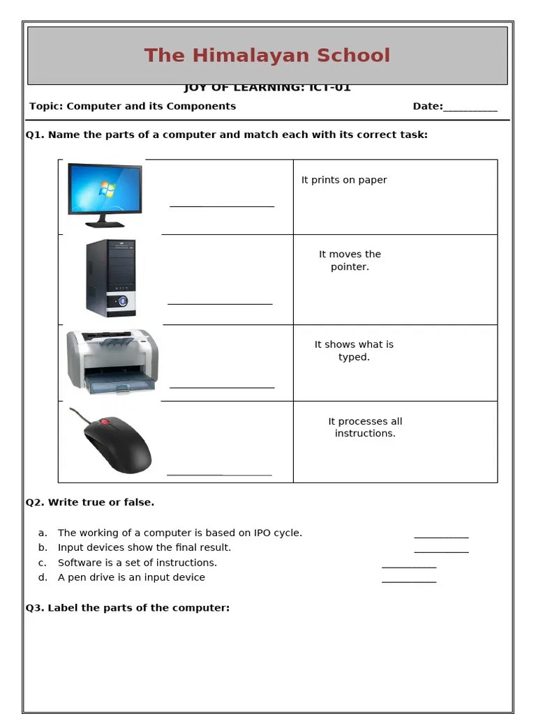 Workbbook ICT Class-3 | PDF | Microsoft Word | Graphical User Interfaces