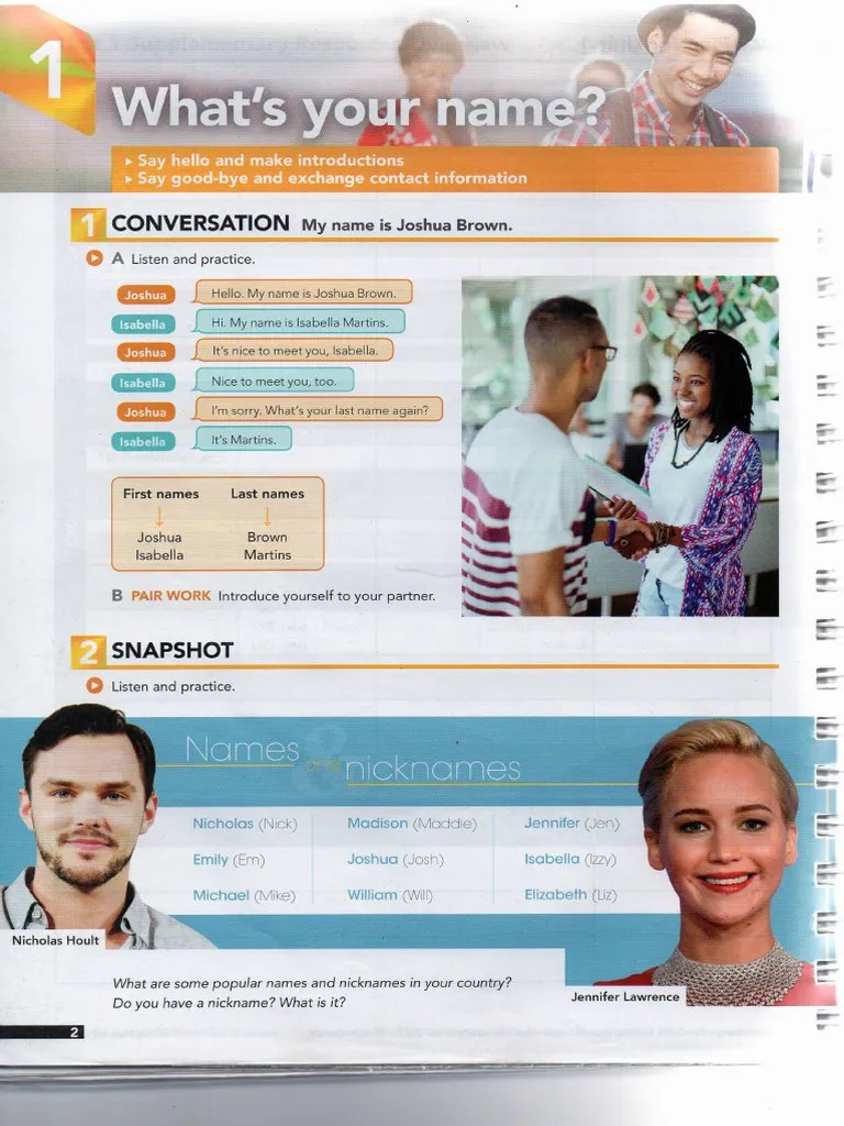 Intro Unit 1-5 (Interchange) | PDF
