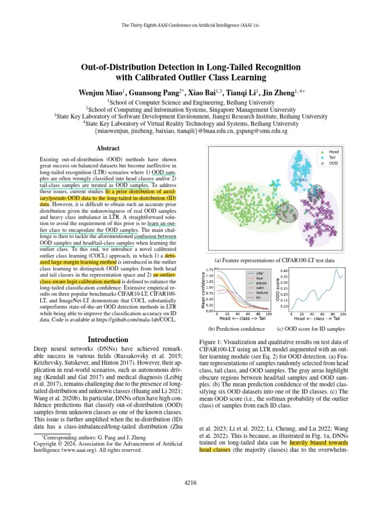 Out-Of-Distribution Detection In Long-Tailed Recognition | PDF ...