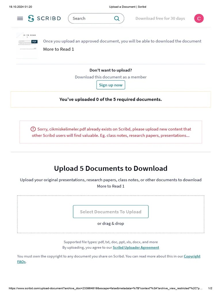 Upload A Document _ Scribd | PDF | Scribd | Computing