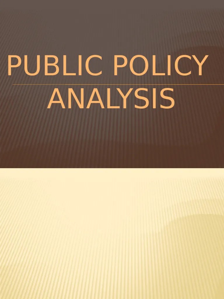 331768173-Public-Policy-Analysis-Models (Autosaved) | PDF | Policy Analysis | Forecasting