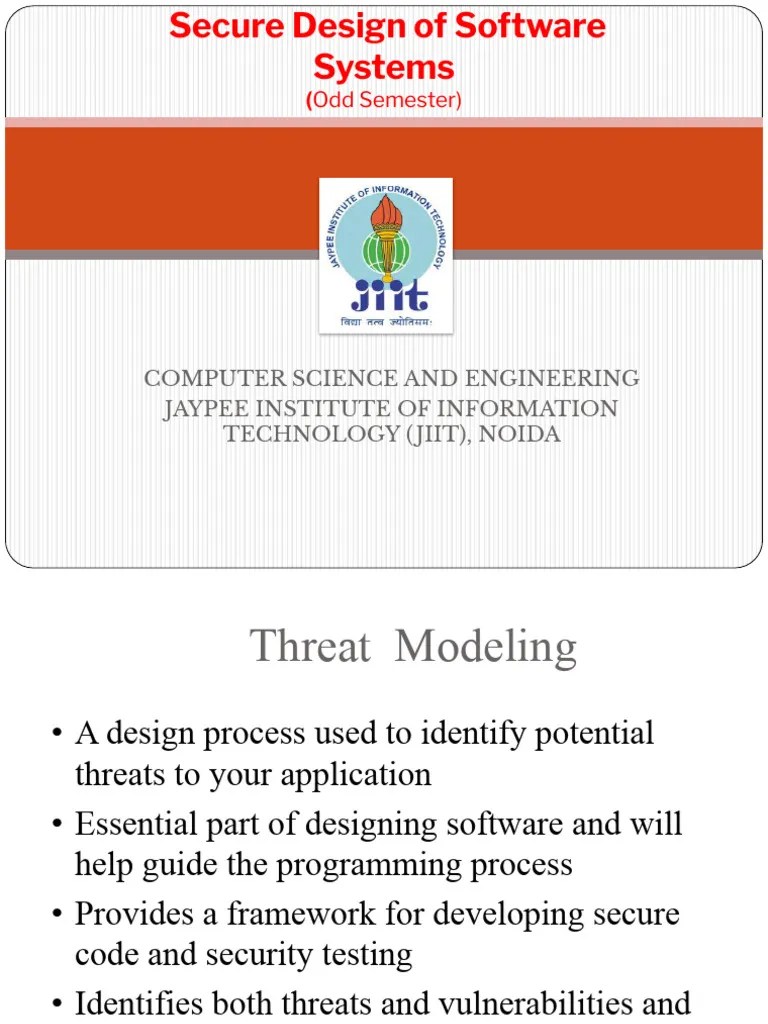 Threat Modelling Original.pptx | PDF | Security | Computer Security