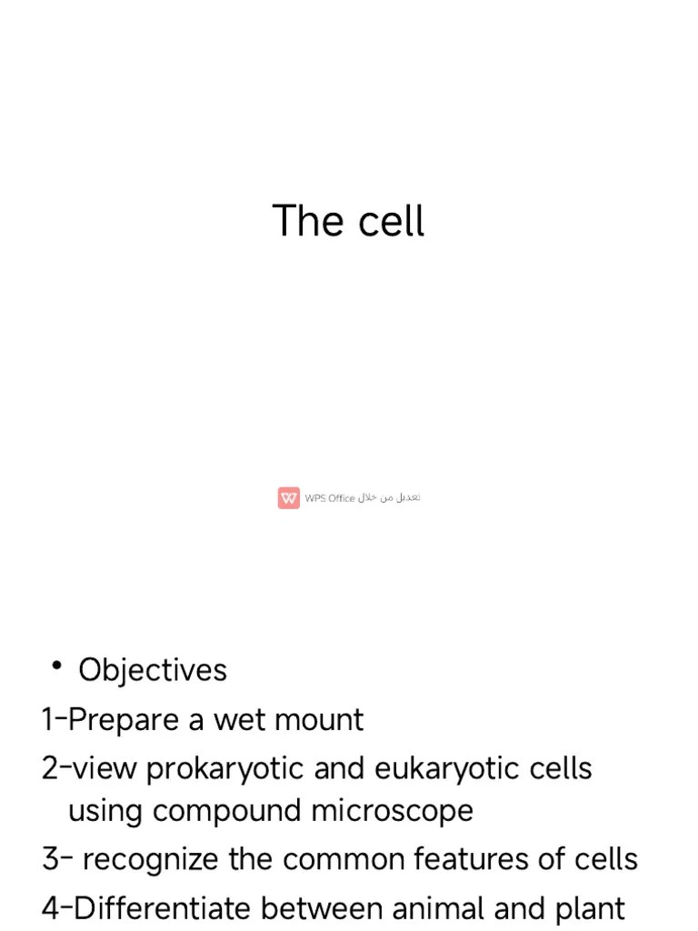 The Cell (1) | PDF | Cell (Biology) | Bacteria
