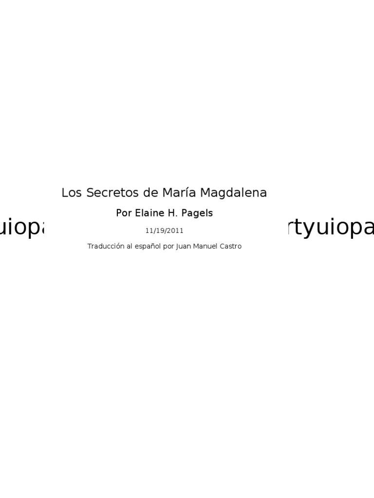 Los Secretos De Maria Magdalena | PDF | María Magdalena | María, Madre De Jesús