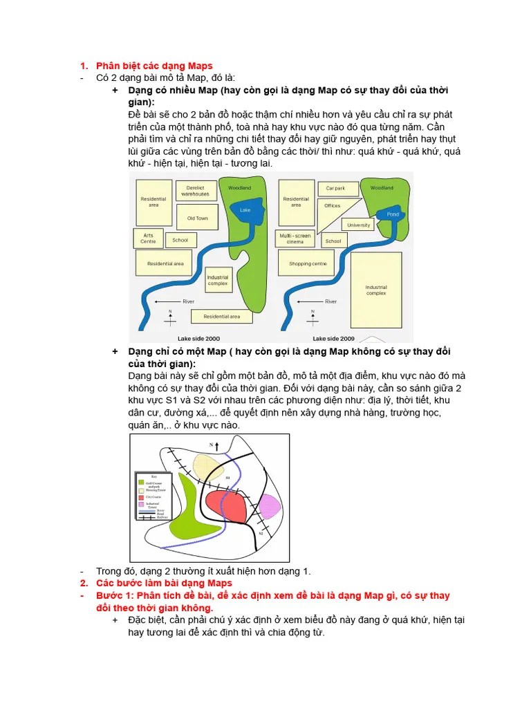 IELTS WRITING TASK 1_ MAPS | PDF