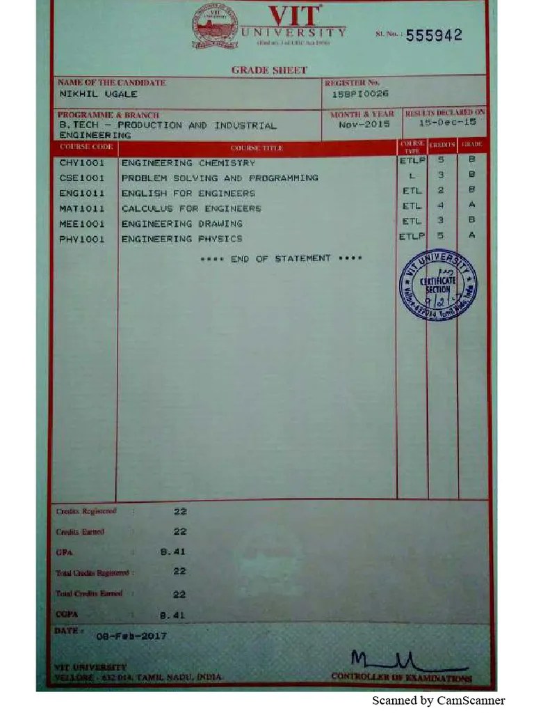 B.Tech Semester 1-Merged | PDF