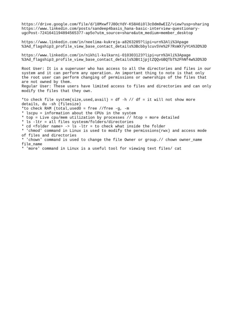 Linux Commands | PDF | Career & Growth | Business