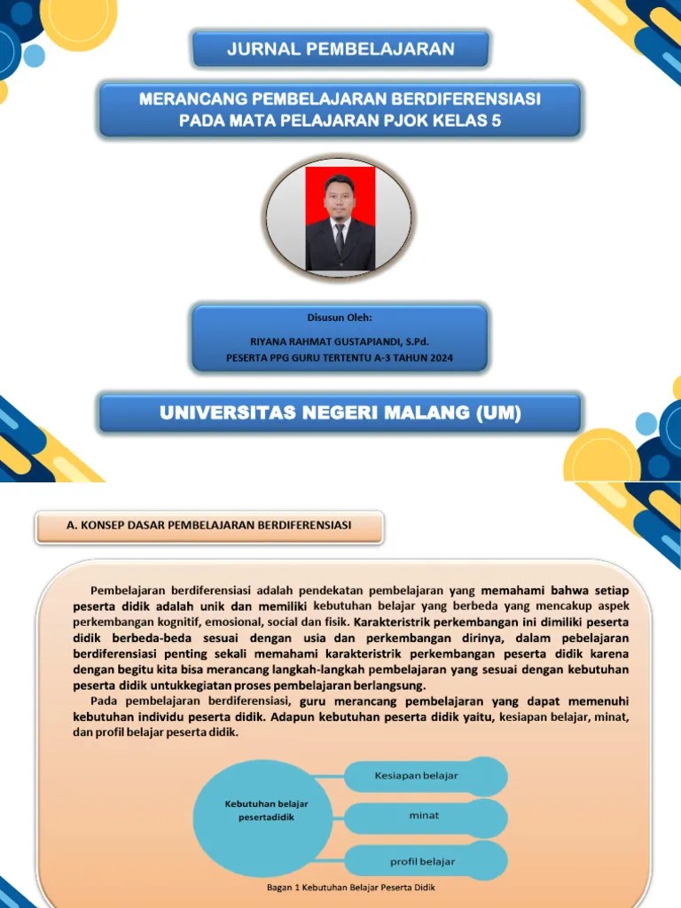 Jurnal Pembelajaran Modul 1 Topik 2 - Pembelajaran Berdiferensiasi | PDF