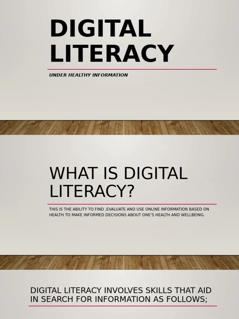 Digital Literacy | PDF