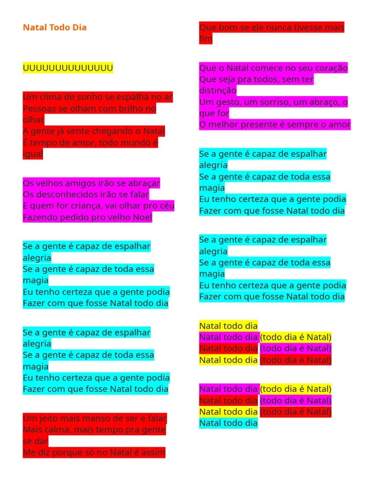 Natal Todo Dia | PDF