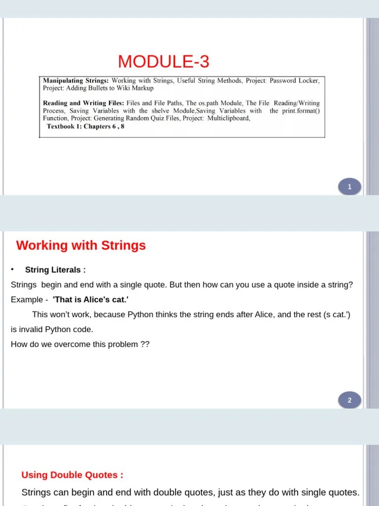 Strings | PDF | String (Computer Science) | Notation
