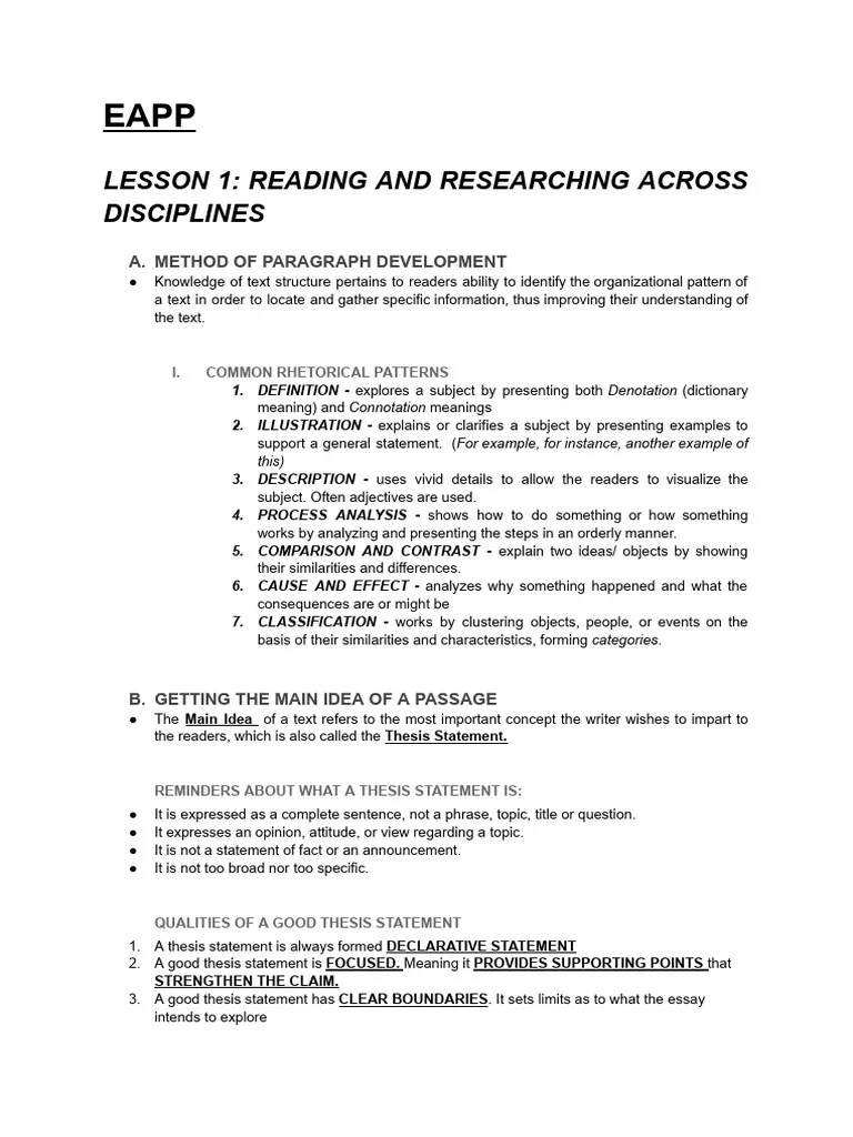 EAPP-NOTES | PDF | Plagiarism | Idea