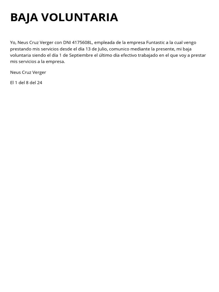 Baja Voluntaria.pdf | PDF