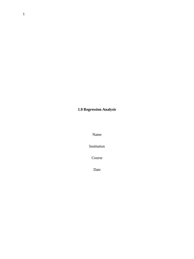 1 Linear Regression Pdf Errors And Residuals Regression Analysis - Mobile Vintage Images for Desktop