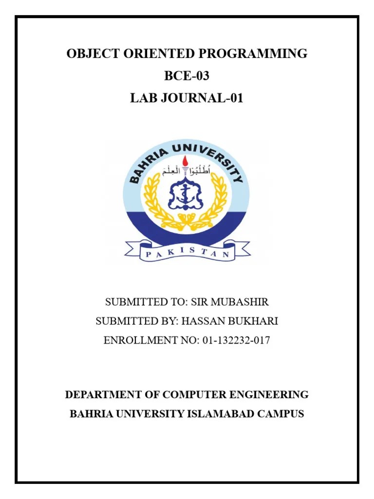 OBJECT ORIENTED PROGRAMMING | PDF | Class (Computer Programming ...