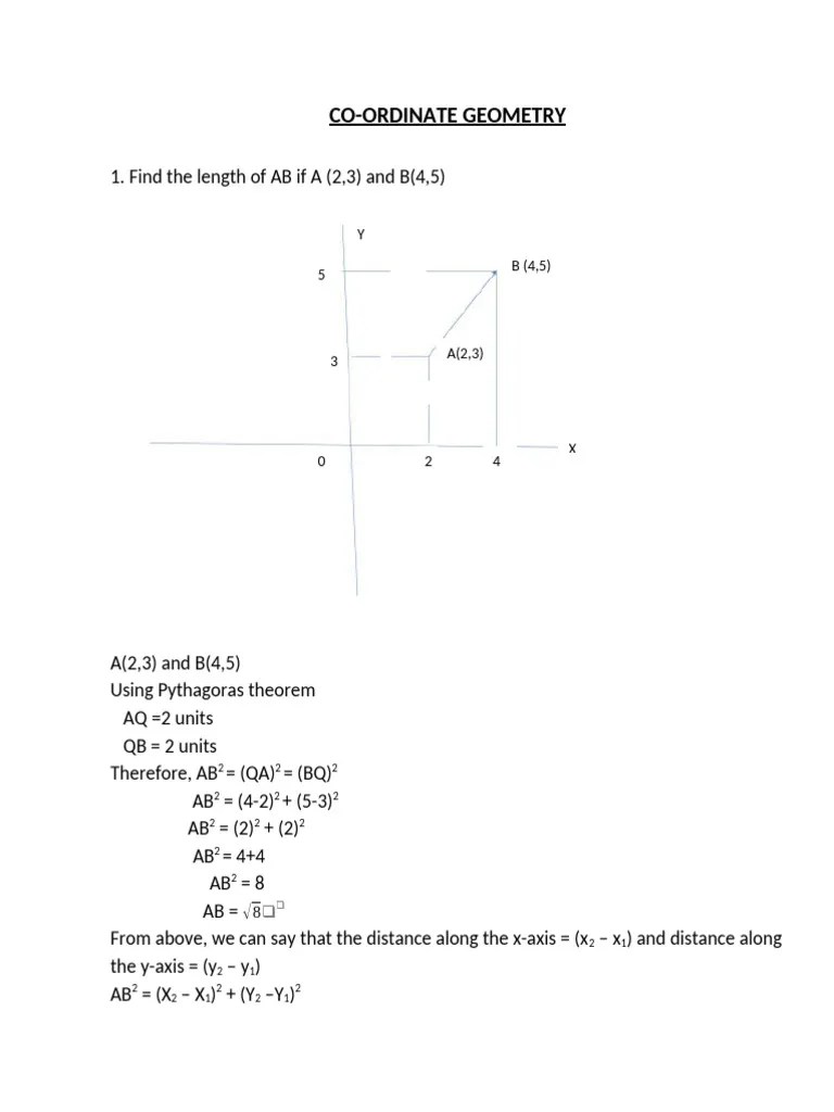 10-12 Coordinate Geometry | PDF | Slope | Line (Geometry)