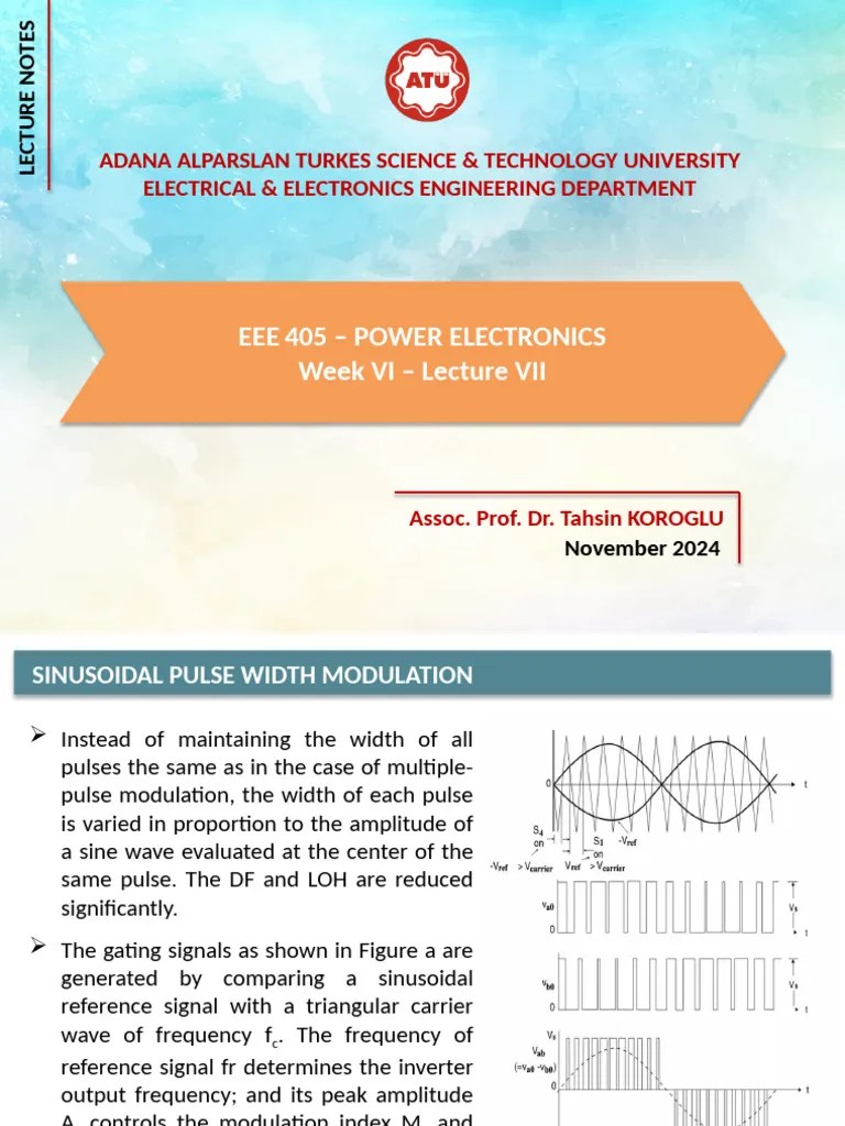 Lecture VII | PDF | Power Inverter | Electronic Engineering