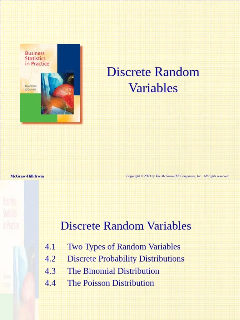 5 Discrete RV | PDF | Probability Distribution | Expected Value
