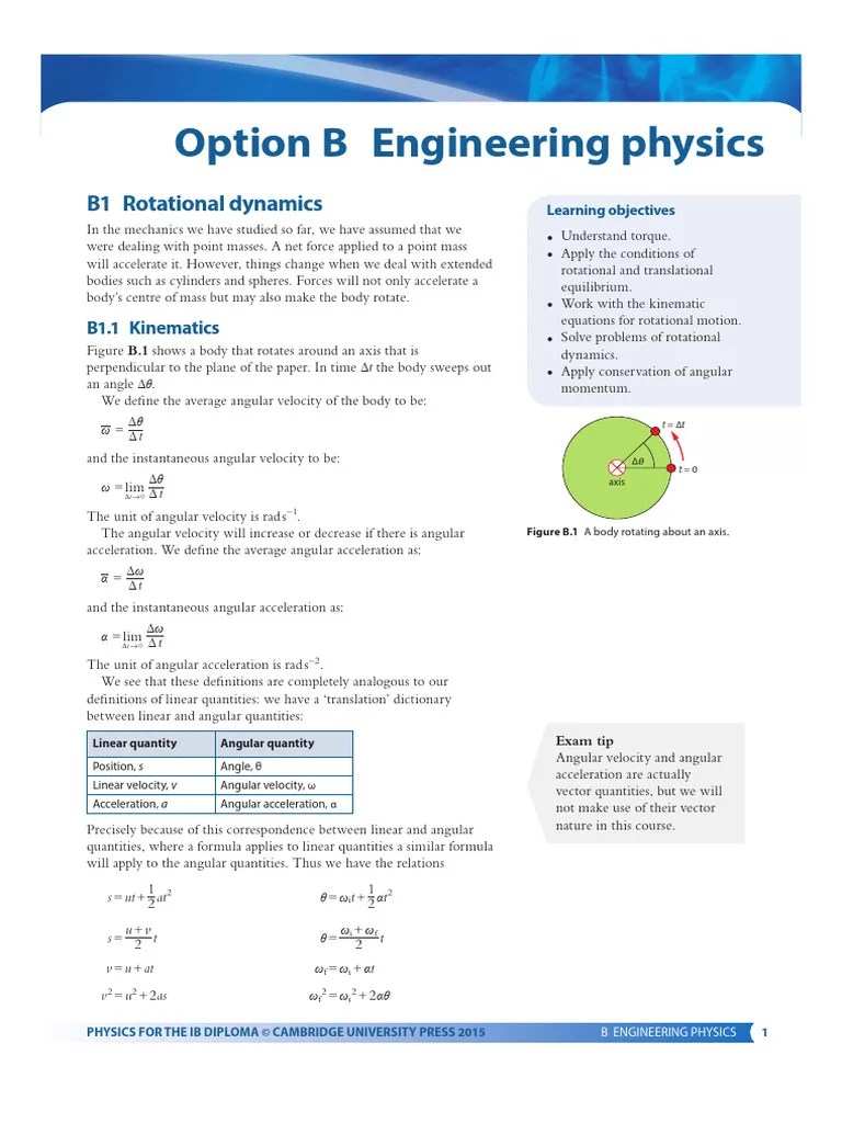A | PDF | Rotation Around A Fixed Axis | Torque