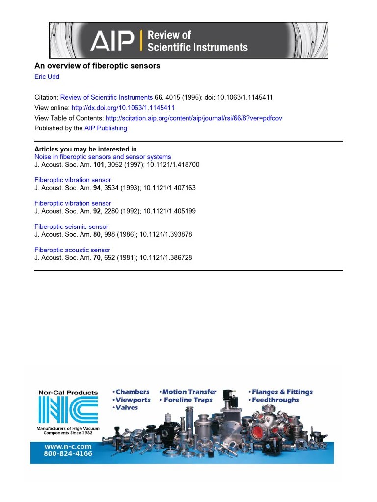 Fiberoptic_sensors_summary | PDF | Optical Fiber | Phase (Waves)