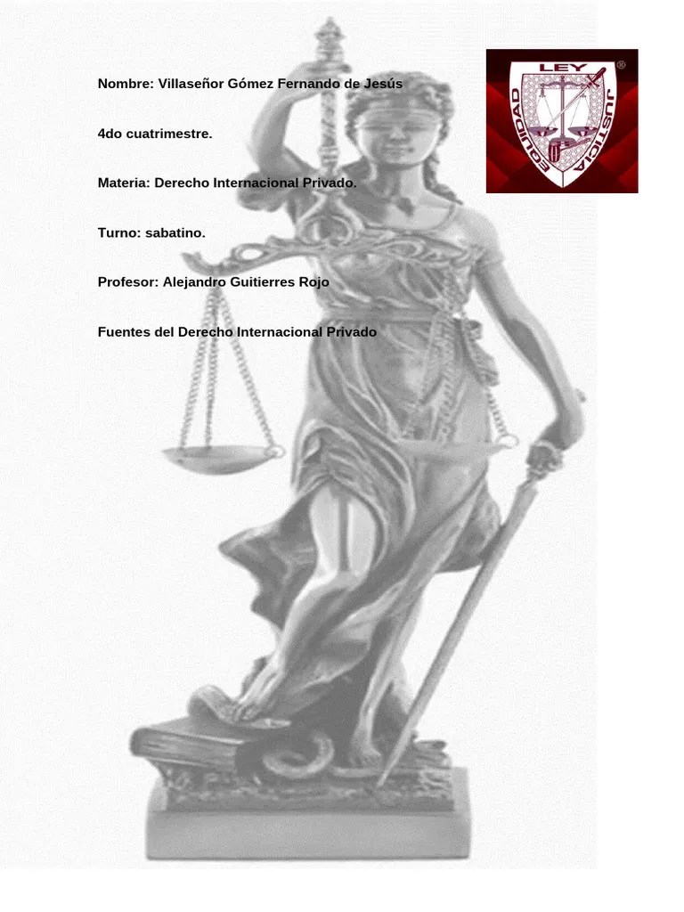 Fuentes Del Derecho Internacional Privado | PDF | Fuentes Del Derecho ...