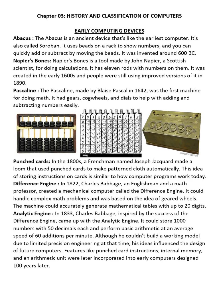 Chapter 3 Computer | PDF | Microcomputers | Personal Computers