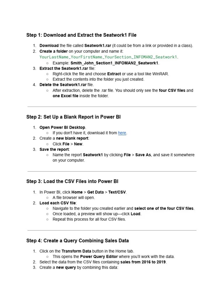 Powerbi Quiz Steps | PDF | Computer File | Utility Software