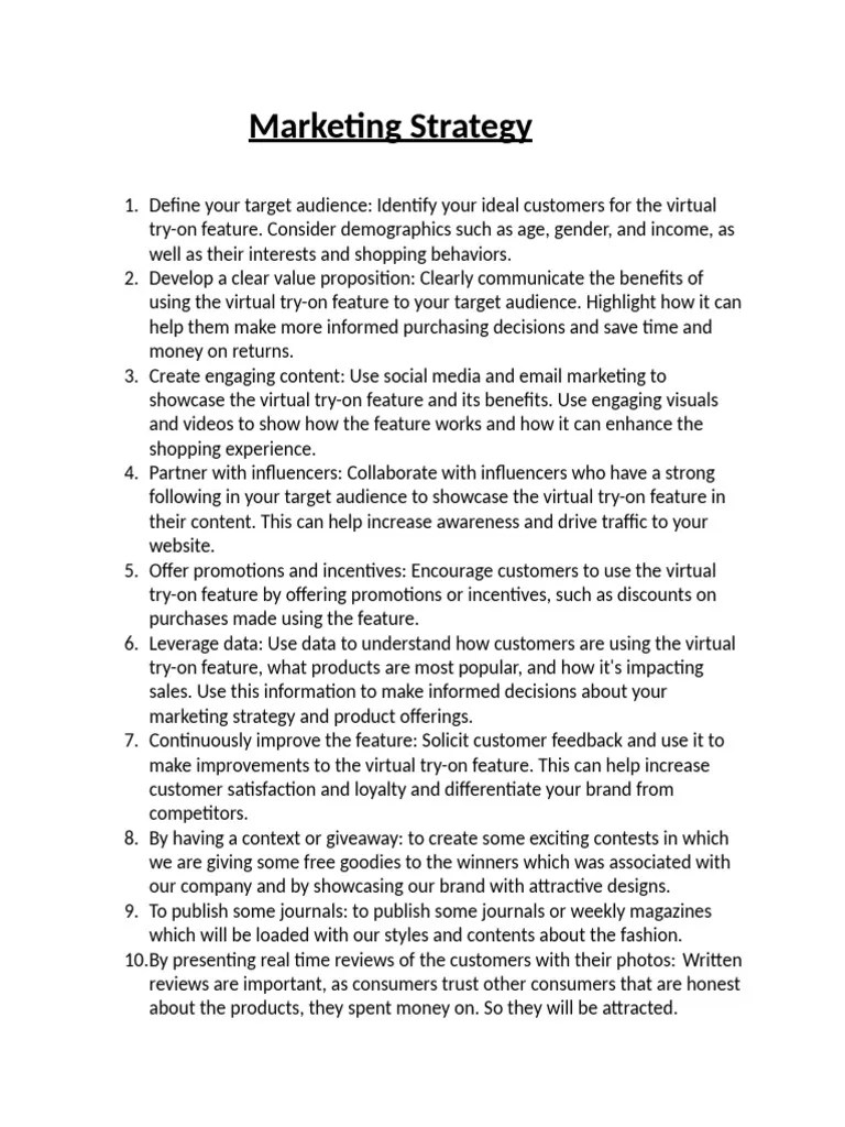 Marketing Strategy | PDF