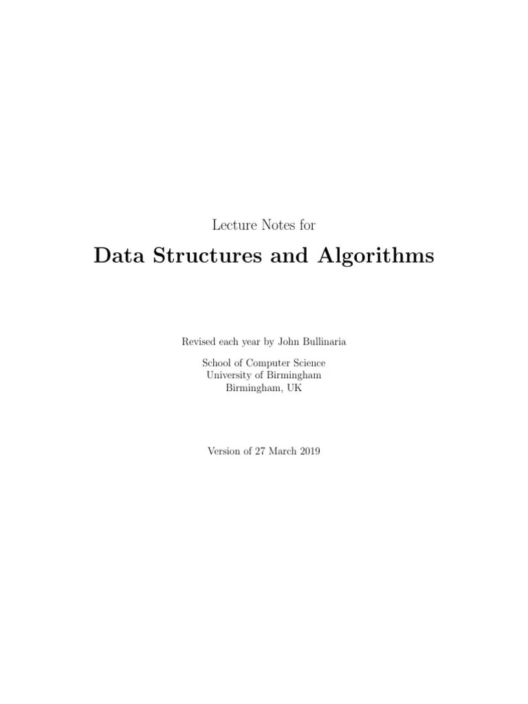 DSA Data Structures And Algorithms | PDF | Queue (Abstract Data Type ...