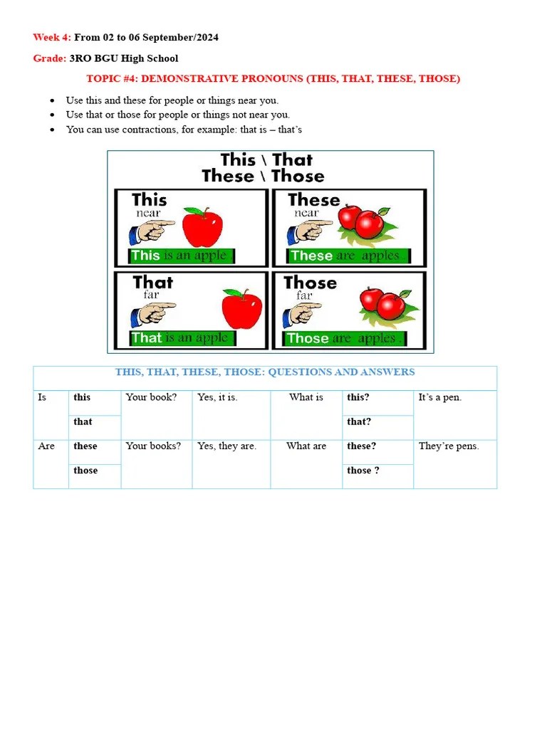 Week 4 INGLES 3RO BGU | PDF | Foreign Language Studies | Wellness