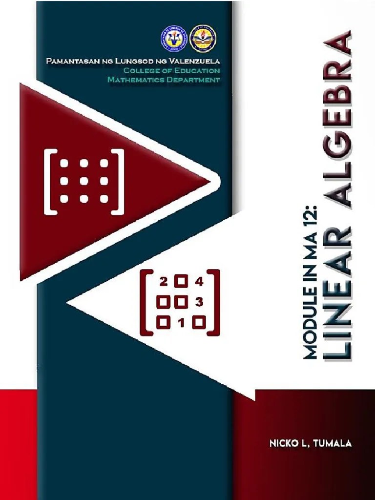 MA12 - Linear Algebra (Unit 1) | PDF | Matrix (Mathematics) | System Of ...