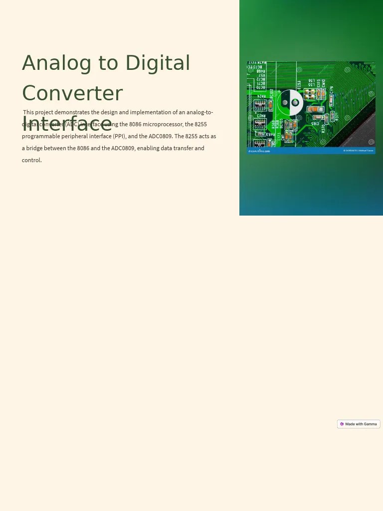 Analog To Digital Converter Interface | PDF