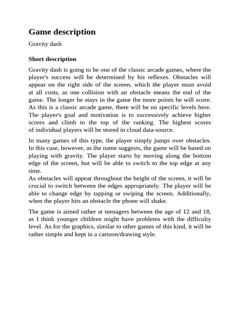 Game Description | PDF