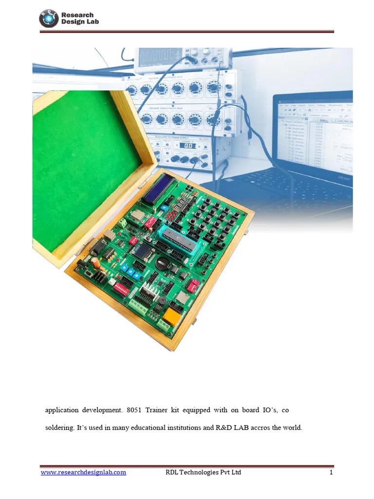 8051 Trainer Kit-User Manual -V1.0-22 | PDF | Microcontroller | Computing