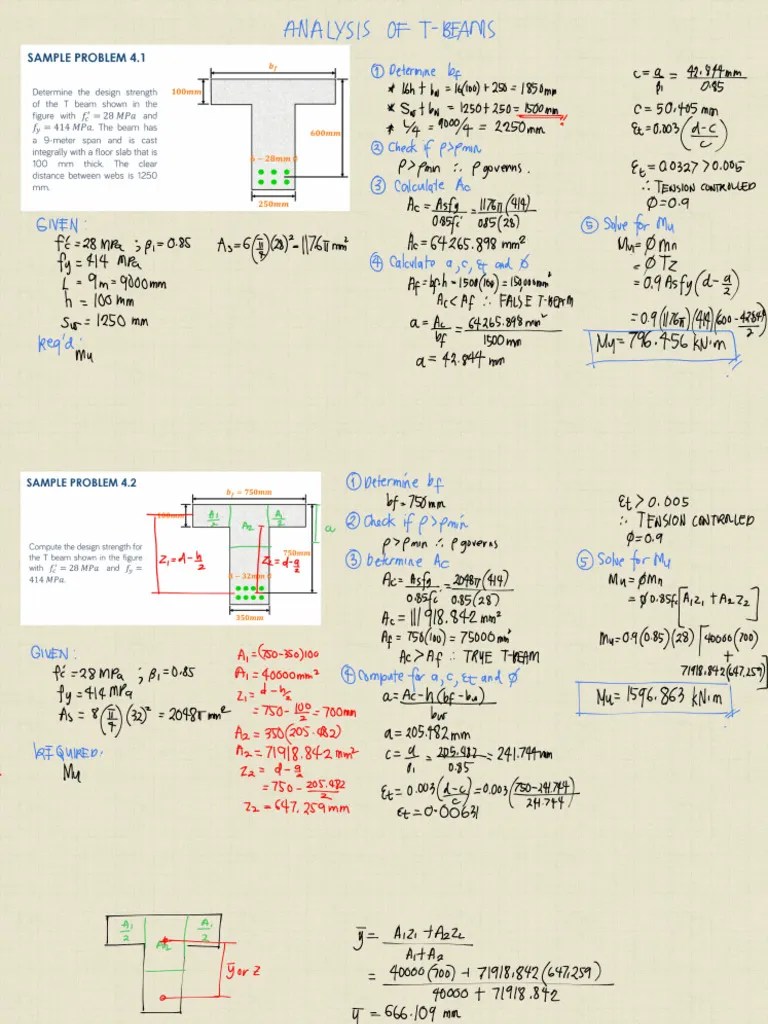 Analysis Of TBeams | PDF