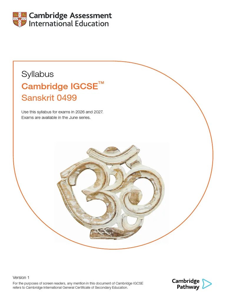 Sanskrit Syllabus 26-27 | PDF | Grammatical Gender | Grammatical Number