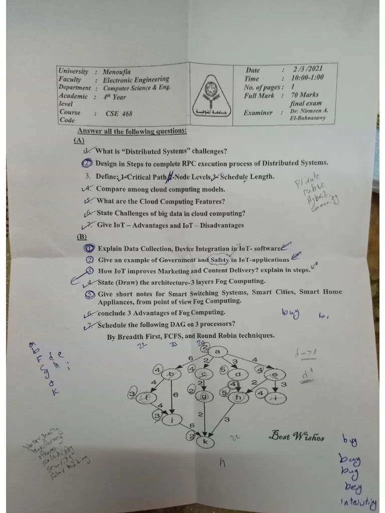 Final 2021 Distributed Systems | PDF